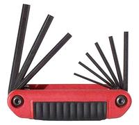 Eklind 25911 mousse 5/64-1/10,2 cm Taille Clé hexagonale Série Ergo-fold pliable avec ensemble de poignée ergonomique - Acier (9 pièces)