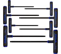 Eklind 64808 22,9 cm 2-10 mm Taille Série Power-t en T de clés mâles avec étui - Acier (8 pièces)