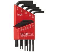 Eklind Rek10111 Lot de 11 clés hexagonales à bras court impérial (0,1 cm à 6,35 mm)