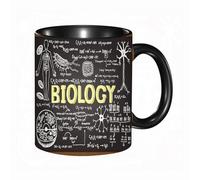 EKLMPS Original Mug en céramique,idéal comme cadeau,impression de haute qualité,mug à motifs,mug à thé,à café,330ml,Biologie dessinée à la main sur tableau noir.