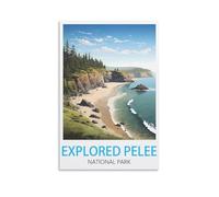 EKM ffiche vintage en métal en étain explorée du jardin et de la cuisine du parc national de Pelee, panneau inspirant, décoration murale de la maison pour la maison, décoration du bar club 20x30cm