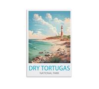 EKM nseigne vintage en métal en étain, Dry Tortugas Kitchen Bar du parc national, cadeau de fantaisie Panneau de décoration murale en métal 30x40cm