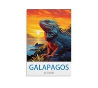 EKMCL Panneau en métal, panneau en tôle, panneaux grottes des Galápagos, plaques d’art, affiche de décoration murale pour la maison, cuisine, bar, club, café, verger, décoration 30x40cm