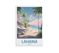 EKMCL Plaque décorative vintage en métal humoristique « Lahaina, Hawa , 20 x 30 cm, idéale pour la cuisine, le garage, la salle à manger, la maison ou l'hôtel. Décoration murale, cadeau.