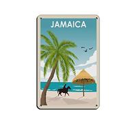 EKMCL Plaques en métal humoristiques sur le thème de la Jamaïque, style vintage rétro, pour bar, club, maison, cuisine ou grotte. Décoration murale rustique, 30 x 40 cm.