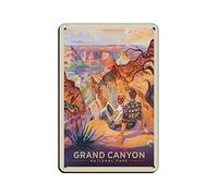 EKMCL Plaques métalliques humoristiques en étain, Grand Canyon Park, vintage, bar, club, grotte, maison, cuisine, rustique, voyage, décoration murale, 20 x 30 cm