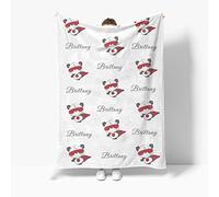 EKMON Couverture Bébé Personnalisée avec Noms Garçon et Fille, Couverture Bébé Douce et Confortable Cadeaux pour-75 * 100cm