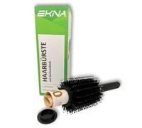 EKNA Brosse à cheveux avec compartiment secret, noir, plastique, serrure à clé, brosse à cheveux