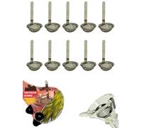 EKNA Lot de 10 tamis à bong de qualité supérieure - 15 mm - Filtre à boule grossier et filtre à fumée - Tamis de suspension pour bong en verre et pipes avec bord (10 pièces)