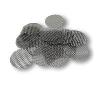 EKNA Lot de 100 tamis à pipe en acier inoxydable - Gros diamètre : 30 mm - Grand tamis en acier inoxydable (100 pièces)