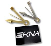 EKNA Lot de 2 cure-pipes en métal - Doré et argenté - Couverts à pipe comme porte-clés + autocollant EKNA