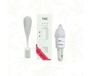 EKNA Test de salive THC Police - 5 x Test de drogue Test rapide THC - Test de salive THC 3,5 ng pour l'aptitude à conduire - Test rapide de salive de test de drogue pour la sécurité routière (5 pièces