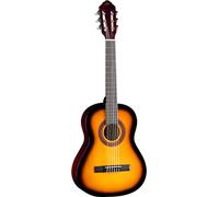 Eko Algam GUITARS - CS-5 SUNBURST Guitare classique série Studio échelle 3-4, Top en Agathis, Bandes et fond en tilleul laminé, manche en acajou et clavier en bouleau, étui inclus, couleur Sunburst