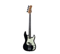 Eko Algam GUITARS PB-300, 4 cordes, corps peuplier, manche érable, clavier Laurel, 2 micros PB Humbucker, pont vintage 4-saddle, couleur noir