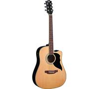 Eko - RANGER CW EQ NATURAL, Guitare acoustique avec basses et frettes en épicéa, frettes en tilleul, couleur naturelle