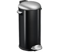 EKO - Belle Deluxe Poubelle à pédale 30 litres - Steel Plastic - noir brillant,mat s/s