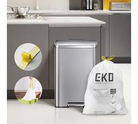 EKO Easy Dispense Lot de 60 petits sacs poubelle extra résistants avec cordon de serrage, 40 à 60 L, rouleau à distribution facile, code F