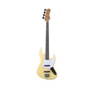 EKO GUITARS - Basse Électrique JB-300, Corps Peuplier, Poignée Érable, Clavier Laurel, 2 Pickup JB, Pont Vintage, 21 Touches, Couleur Cream