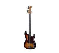 EKO GUITARS - Basse Électrique PB-300, Corps en Peuplier, Manche en Érable, Touche en Laurier, 2 Micros Split-Coil, Pont Vintage, 21 Frettes, Couleur Sunburst