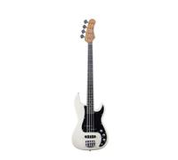 EKO GUITARS - Basse électrique PJ-400, Corps Pawlonia, Poignée érable, Clavier Laurel, Pickup JB + PJ, Pont Vintage, 21 Touches, Couleur Vintage White
