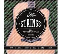 EKO GUITARS - CORDES DE GUITARE ACOUSTIQUE BRONZE 11-52 LIGHT MEDIUM SET/6