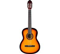 EKO GUITARS - CS-10 SUNBURST, Guitare Classique Série Studio, Manche 4/4, Table en Tilleul, Éclisses et Fond en tilleul laminé, Manche et touche en Bouleau, Housse incluse, Couleur Sunburst