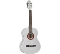 EKO GUITARS - CS-10 WHITE, Guitare Classique Série Studio Taille 4/4, Table en Tilleul, Éclisses et Fond en Tilleul Laminé, Manche et Touche en Bouleau, Housse Incluse, Couleur Blanc