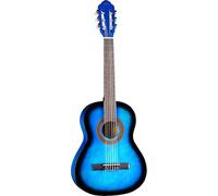 Eko Algam GUITARS - CS-5 BLUE BURST, guitare classique série Studio échelle 3-4, haut en Agathis, bandes et fond en tilleul laminé, manche en acajou, clavier en bouleau, couleur bleu burst