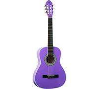 EKO GUITARS - CS-5 VIOLET, Guitare Classique Série Studio, Échelle 3/4, Table en Agathis, Eclisses et Fond en Tilleul Laminé, Manche en Acajou et Touche en Bouleau, Housse Incluse, Couleur Violet