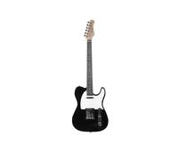 EKO GUITARS - Guitare Électrique TL-300, Corps en Peuplier, Manche en Érable, Touche en Laurier, 2 Micros Single-Coil, Chevalet de type Tele, 22 frettes, Couleur Noir