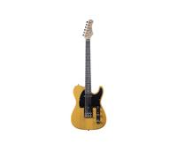 EKO GUITARS - Guitare électrique TL-300, corps peuplier, manche érable, clavier Laurel, 2 micros à bobine unique, pont style toile, 22 touches, couleur papillon