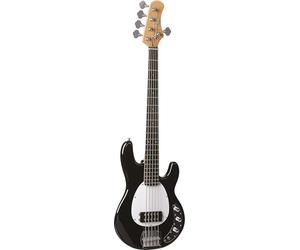 EKO GUITARS - MM305 Basse Électrique 5 Cordes, Corps en Peuplier, Manche en Érable Américain, Touche 21 frettes, Finition Brillante, 2 Humbuckers, 2 Volumes, Couleur Noir