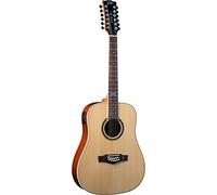 EKO GUITARS - NXT D100E XII NATURAL, Guitare Acoustique 12 Cordes, Table en Épicéa, Éclisses, Fond et Manche en Acajou, Touche en Roupanà Sud-Américain, Couleur Natural