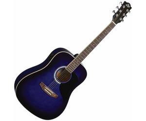 Eko guitars Ranger 6 EQ Blue Sunburst Guitare Dreadnought acoustique-électrique