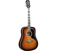 EKO GUITARS - Ranger VI VR, Guitare Acoustique, Série ''Vintage Reissue“, Table en Épicéa, Éclisses et Fond en Acajou, Manche en Acajou et Touche en Roupanà Sud-Américain, Couleur Honey Burst