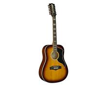 EKO GUITARS Ranger XII VR EQ, haut en épicéa, bandes, fond et poignée en acajou, clavier en South American Roupana, couleur Honey Burst
