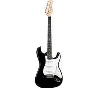 EKO GUITARS - S-300 BLACK Guitare Électrique, Corps en Peuplier, Manche en Érable, Touche en Résine, Micros S-S-S, Contrôles de Volume et 2 Tons, Sélecteur Blade 5 Positions, Chevalet Tremolo, Noir