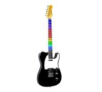 EKO GUITARS VT-380 V NOS Guitare électrique Visual Note avec LED, application didactique, Bluetooth, 22 frettes, micro Single Coil et Humbucker, noir