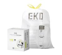 EKO Lot de 110 grands sacs poubelle extra résistants avec cordon de serrage pour cuisine et usage domestique (50 L), résistants aux fuites, code F