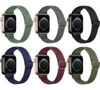 Eko, lot de 6 bracelets en nylon pour Apple Watch 42/44/45/49mm série Revolt 02, multicolore