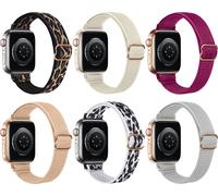 Eko, lot de 6 bracelets pour Apple Watch 38/40/41mm Revolt 01 en nylon, multicolore