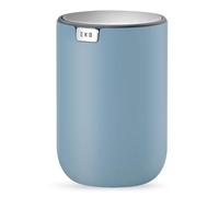 EKO Mini poubelle de bureau avec couvercle basculant, petite table ronde de 2 l pour bureau, maison, voiture (bleu)