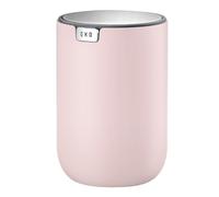 EKO Mini poubelle de bureau ronde avec couvercle basculant - 1,2 l Petite poubelle de table pour bureau, maison, voiture (rose)