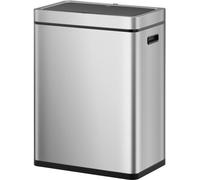 EKO - Mirage Plus Sensor Recycler Poubelle 30+30 litres - Stainless steel Plastic - Matt Inox