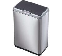 EKO - Mirage Sensor Poubelle 45 litres - Stainless steel Plastic - Inox mat, noir