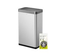 EKO Mirage X Poubelle à détecteur de mouvement en acier inoxydable brossé 80 l