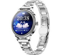 Montre Connectée 5.0 Avec Capteur Cardiaque Et Bracelet Oyster Argent