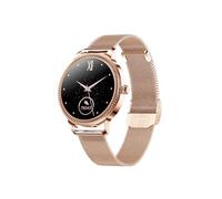 Montre Connectée 5.0 avec Capteur Cardiaque et Bracelet Milanais Dorée