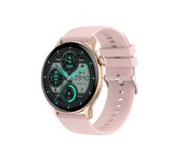 EKO ! Montre Connectée Appel Bluetooth, Smartwatch, Montre Sport, Podomètre, écran 1,42", Moniteur Sommeil Cardiofréquencemètre Tension Artérielle SpO2 (Rose)