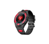 EKO ! Montre Connectée Enfant, Smartwatch Téléphone pour Filles garçons avec Appel, Fonction SOS, Podomètre, Suivi de santé, Caméra, Lecture Audio, Réveil, Montre Intelligente Enfants (Noire/Rouge)